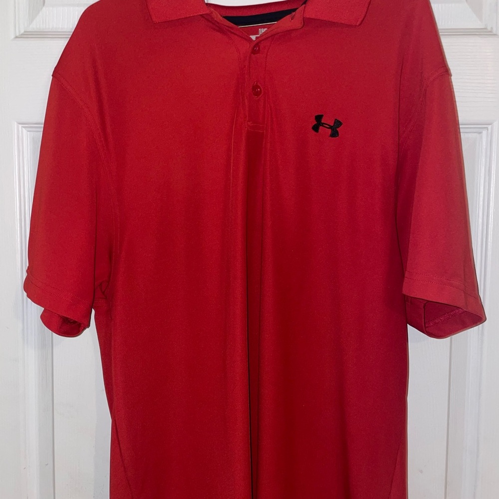 Under Armour Red Polo Shirt Performance Comfort